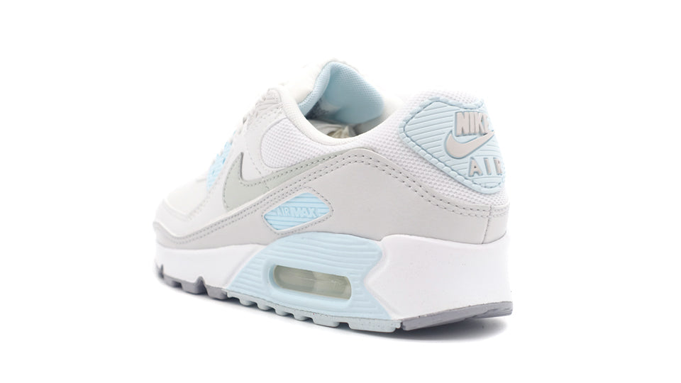 NIKE WMNS AIR MAX 90 WHITE LIGHT SILVER GLACIER BLUE