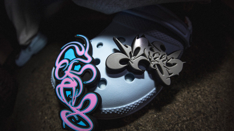 guccimaze x crocs authentic jibbitz • iconic graffiti 3-pack #1