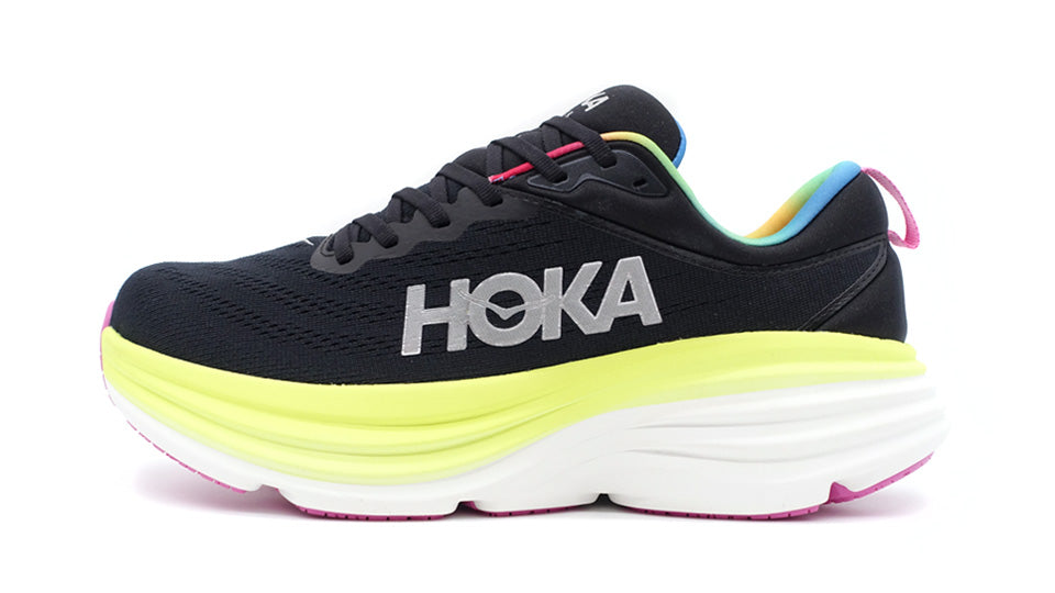 HOKA BONDI 8 BLACK/CITRUS GLOW – mita sneakers