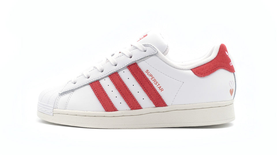 Adidas women's on sale superstar w red/white