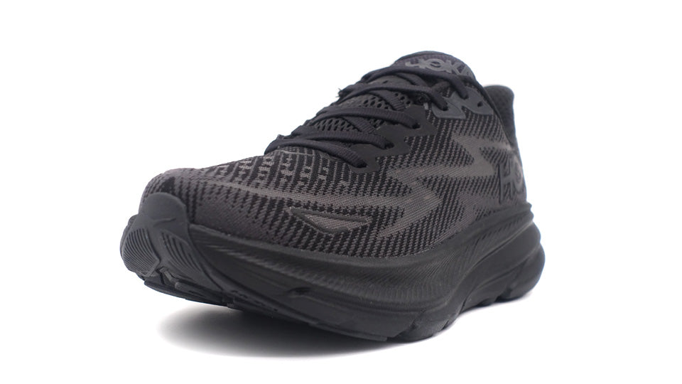 HOKA W CLIFTON 9 BLACK/BLACK 1