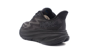 HOKA W CLIFTON 9 BLACK/BLACK 2