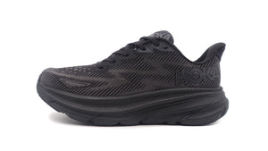 HOKA W CLIFTON 9 BLACK/BLACK 3