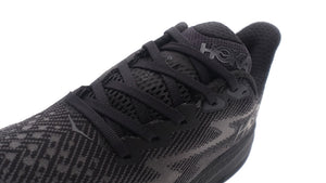 HOKA W CLIFTON 9 BLACK/BLACK 6