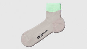 MARQUEE PLAYER HYBRID RIB SOCKS SS "Made in JAPAN" "GLOW IN THE DARK" IVORY WHITE 2