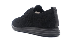 COLE HAAN ORIGINAL GRAND STITCHLITE KNIT WINGTIP OXFORD BLACK/BLACK 2