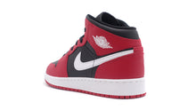 画像をギャラリービューアに読み込む, JORDAN BRAND AIR JORDAN 1 MID GS &quot;MICHAEL JORDAN&quot; BLACK/WHITE/GYM RED 2