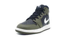 画像をギャラリービューアに読み込む, JORDAN BRAND AIR JORDAN 1 MID GS &quot;MICHAEL JORDAN&quot; BLACK/WHITE/MEDIUM OLIVE 1