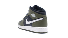 画像をギャラリービューアに読み込む, JORDAN BRAND AIR JORDAN 1 MID GS &quot;MICHAEL JORDAN&quot; BLACK/WHITE/MEDIUM OLIVE 2