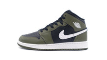 画像をギャラリービューアに読み込む, JORDAN BRAND AIR JORDAN 1 MID GS &quot;MICHAEL JORDAN&quot; BLACK/WHITE/MEDIUM OLIVE 3