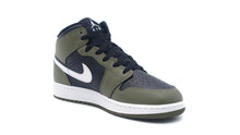 画像をギャラリービューアに読み込む, JORDAN BRAND AIR JORDAN 1 MID GS &quot;MICHAEL JORDAN&quot; BLACK/WHITE/MEDIUM OLIVE 5