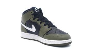 JORDAN BRAND AIR JORDAN 1 MID GS "MICHAEL JORDAN" BLACK/WHITE/MEDIUM OLIVE 5