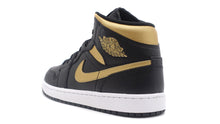 画像をギャラリービューアに読み込む, JORDAN BRAND AIR JORDAN 1 MID &quot;MICHAEL JORDAN&quot; BLACK/METALLIC GOLD/WHITE 2