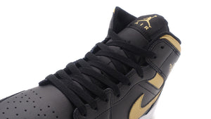 JORDAN BRAND AIR JORDAN 1 MID "MICHAEL JORDAN" BLACK/METALLIC GOLD/WHITE 6