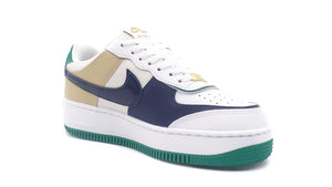 NIKE (WMNS) AIR FORCE 1 SHADOW WHITE/MIDNIGHT NAVY/MALACHITE/SESAME 5