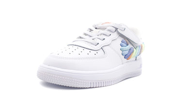 NIKE FORCE 1 LOW LV8 EASY ON PS WHITE/MULTI COLOR/TERRA BLUSH 1