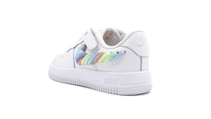 NIKE FORCE 1 LOW LV8 EASY ON PS WHITE/MULTI COLOR/TERRA BLUSH 2