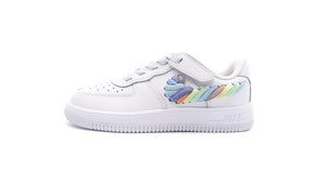 NIKE FORCE 1 LOW LV8 EASY ON PS WHITE/MULTI COLOR/TERRA BLUSH 3