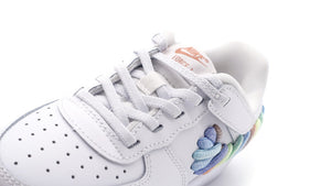 NIKE FORCE 1 LOW LV8 EASY ON PS WHITE/MULTI COLOR/TERRA BLUSH 6