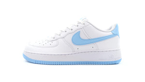 NIKE AIR FORCE 1 GS WHITE/AQUARIUS BLUE/WHITE 3