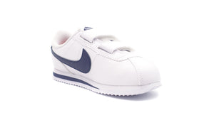 NIKE CORTEZ BASIC SL PSV WHITE/NEUTRAL INDIGO/HABANERO RED 5