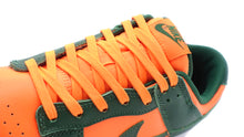 画像をギャラリービューアに読み込む, NIKE DUNK LOW RETRO &quot;MIAMI HURRICANES&quot; TEAM DARK GREEN/TEAM ORANGE/WHITE 6