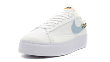 画像をギャラリービューアに読み込む, NIKE (WMNS) BLAZER LOW PLATFORM NEXT NATURE &quot;AIR SPRUNG&quot; WHITE/BOARDER BLUE/PINK OXFORD 1