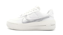 画像をギャラリービューアに読み込む, NIKE (WMNS) AIR FORCE 1 PLT.AF.ORM SUMMIT WHITE/METALLIC SILVER/SAIL 3