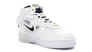 NIKE AIR FORCE 1 MID REACT WHITE/BLACK/YELLOW OCHRE/METALLIC GOLD 5