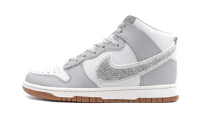 NIKE DUNK HIGH RETRO UNIVERSITY "CHENILLE SWOOSH" LIGHT SMOKE GREY/PHOTON DUST/LIGHT SMOKE GREY 3