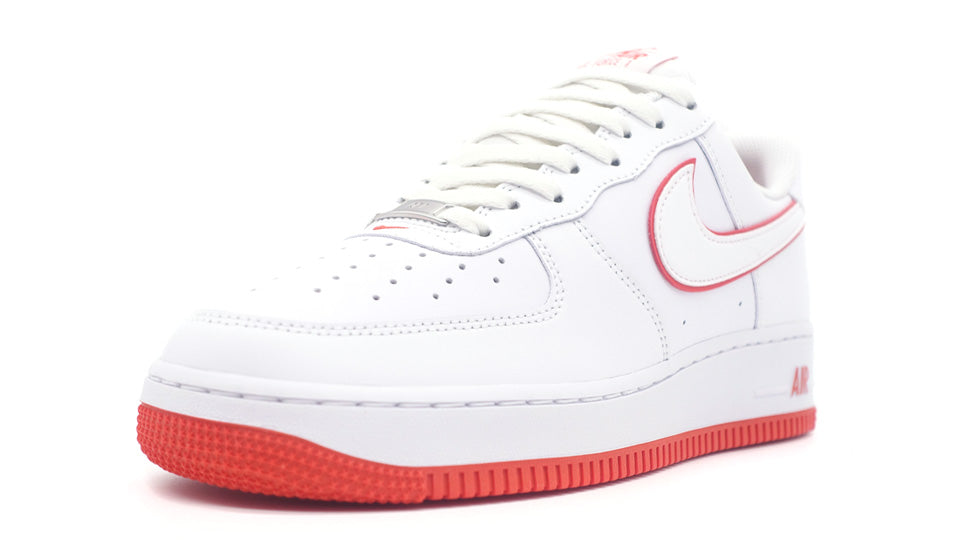 NIKE AIR FORCE 1 '07 WHITE/WHITE/PICANTE RED 1