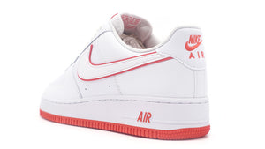 NIKE AIR FORCE 1 '07 WHITE/WHITE/PICANTE RED 2