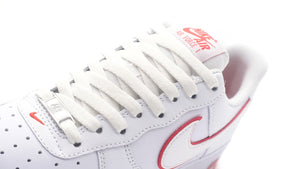 NIKE AIR FORCE 1 '07 WHITE/WHITE/PICANTE RED 6