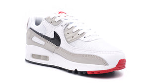 NIKE (WMNS) AIR MAX 90 WHITE/BLACK/LIGHT IRON ORE/UNIVERSITY RED 5