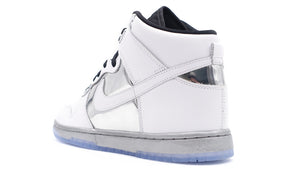 NIKE (WMNS) DUNK HIGH SE "CHROME" WHITE/WHITE/METALLIC SILVER/BLACK 2