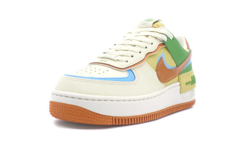 NIKE (WMNS) AIR FORCE 1 SHADOW COCONUT MILK/MONARCH/AQUARIUS BLUE 1