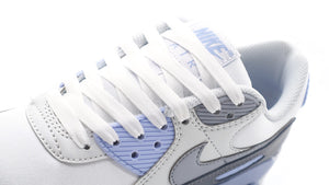 NIKE (WMNS) AIR MAX 90 "SATIN" WHITE/WOLF GREY/PHOTON DUST/COBALT BLISS 6