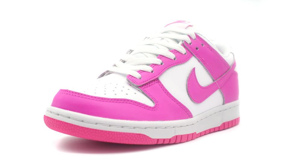 NIKE DUNK LOW GS WHITE/LASER FUCHSIA 1