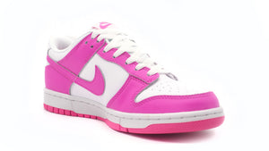 NIKE DUNK LOW GS WHITE/LASER FUCHSIA 5