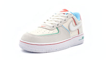 画像をギャラリービューアに読み込む, NIKE FORCE 1 LV8 2 BP PALE IVORY/WHITE/PICANTE RED/BALTIC BLUE 1