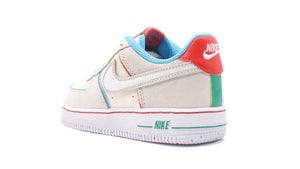 NIKE FORCE 1 LV8 2 BP PALE IVORY/WHITE/PICANTE RED/BALTIC BLUE 2