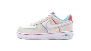 NIKE FORCE 1 LV8 2 BP PALE IVORY/WHITE/PICANTE RED/BALTIC BLUE 3