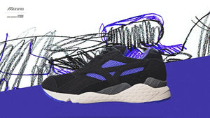 LIMITED EDITION for KAZOKU MIZUNO MONDO CONTOROL "PURPLE SYRUP" "mita sneakers"　BLK/PPL/GRY/WHT10