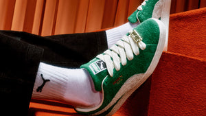 Puma SUEDE FAT LACE ARCHIVE GREEN/WARM WHITE – mita sneakers